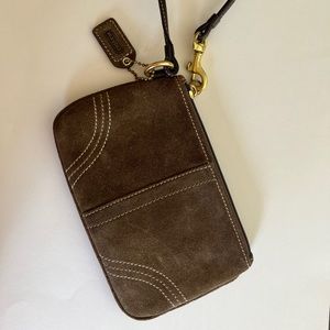 Coach Suede Clutch
